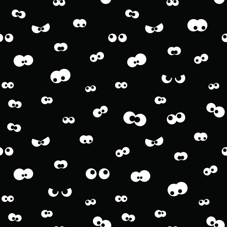 Spooky eyes. Seamless vector pattern