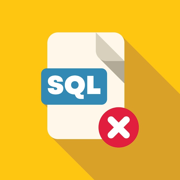Vector sql file rejected database file error data transfer problem