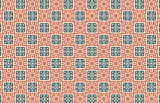 Vector square blue and red pattern