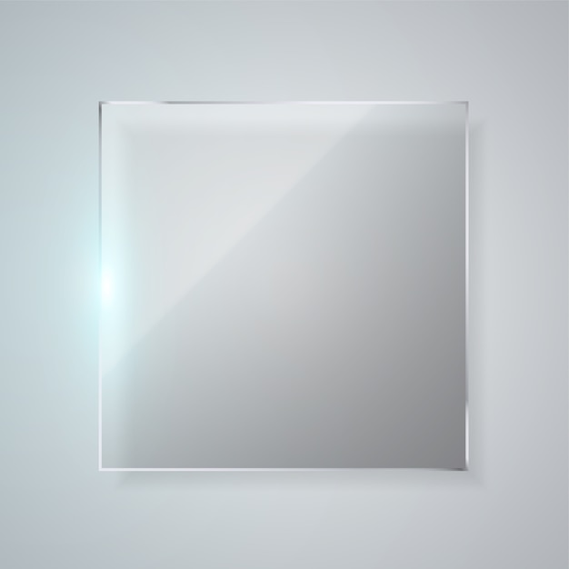 Vector square glass frame .