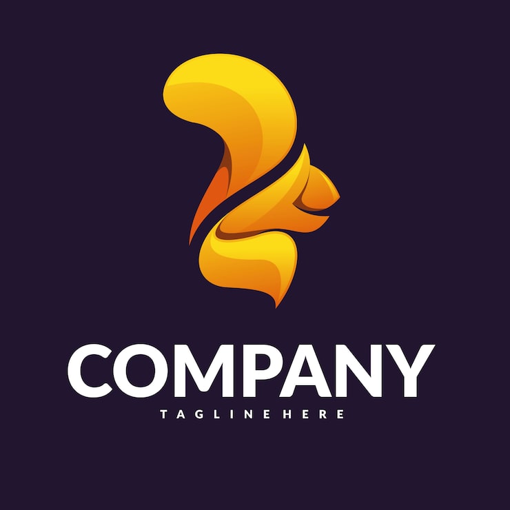 Squirrel logo vector