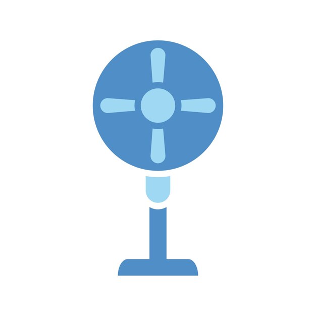 Vector stand fan icon design vector template