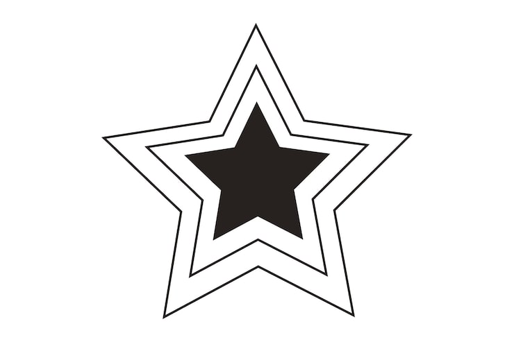 Star Basic Graphic Sticker Design