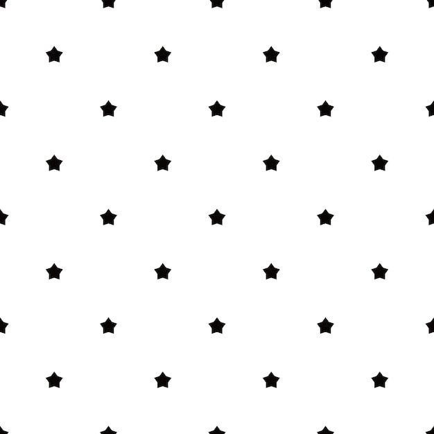Vector star seamless pattern geometric shape design of abstract texture background illustration
