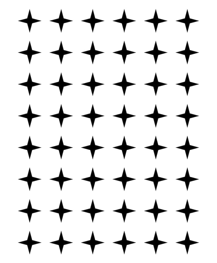 Star shape pattern in flat design