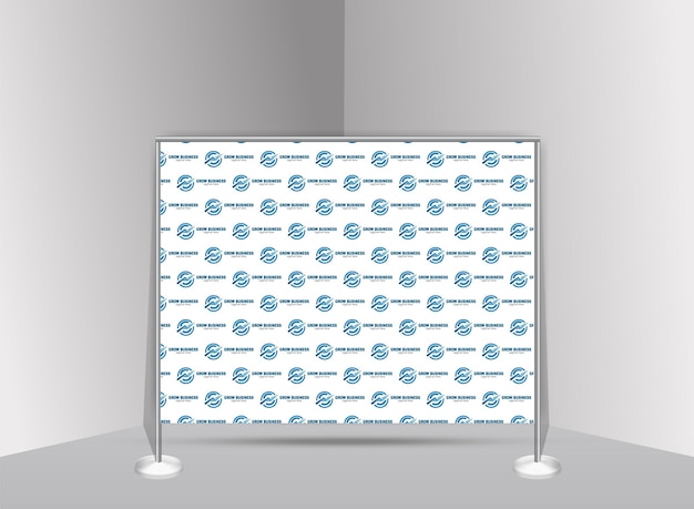 Vector step and repeat banner design template