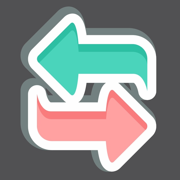 Vector sticker repeat related to podcast symbol