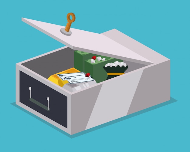 Vector strongbox design.
