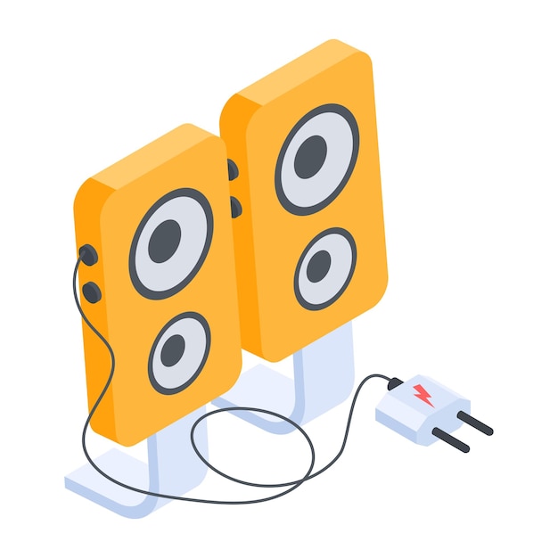 Vector studio equipment isometric style icon