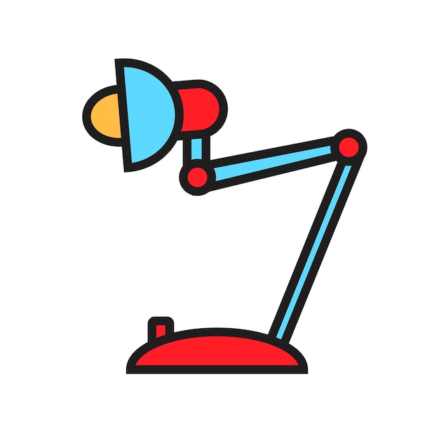 Vector study lamp icon vector template logo trendy collection flat design