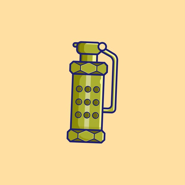 Vector stun grenade illustration