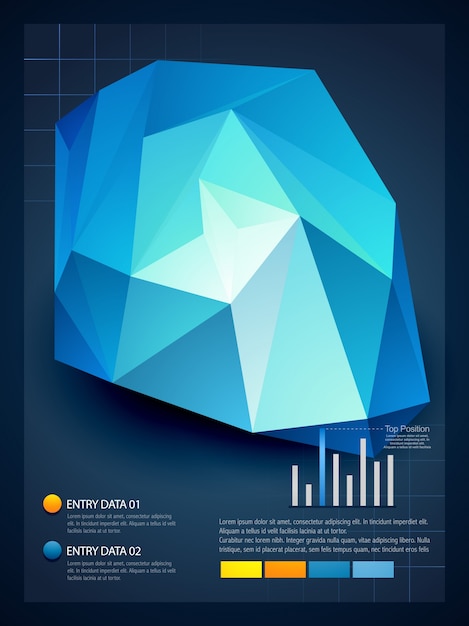 Vector stylish infographic design