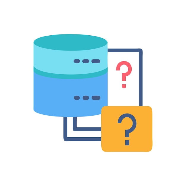 Vector stylish sql query icon