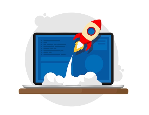 Vector successful startup new business vector illustration