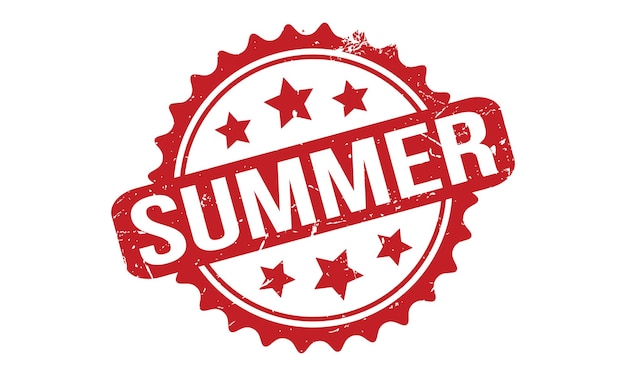 Vector summer rubber stamp seal vector
