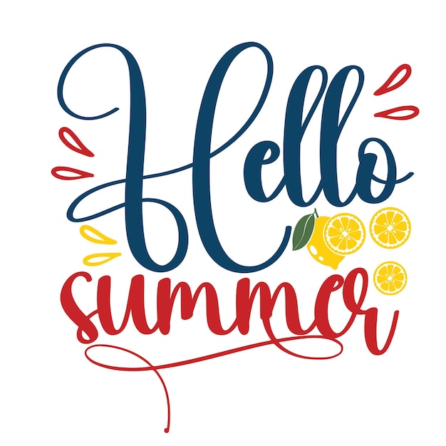 Vector summer svg design