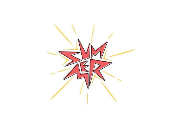 Vector summer typography stock