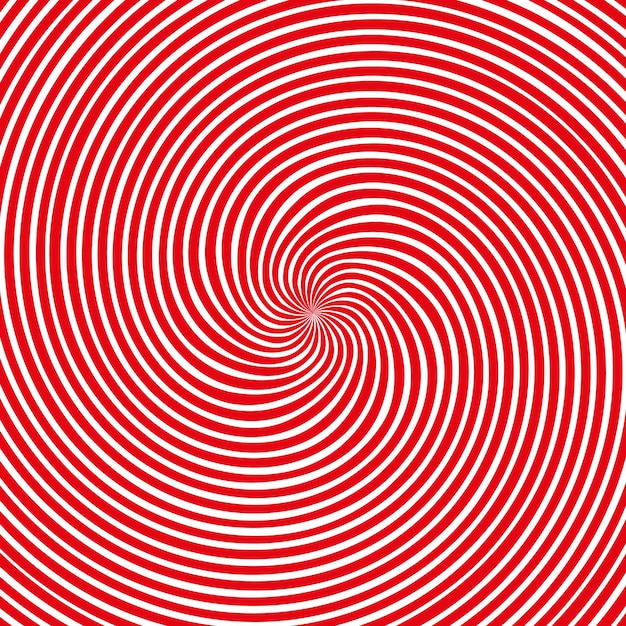 Vector super swirl silhouette in white and red