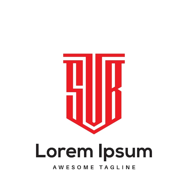 Vector sur latter logo design