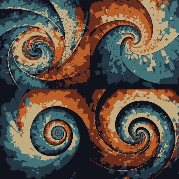 Vector swirl shape background vector illustration