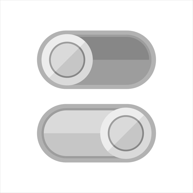 Vector switch icon switch on toggle in trendy flat style modern vector illustration switch on toggle in realistic style user interface button vector icon app interface design concept eps 10
