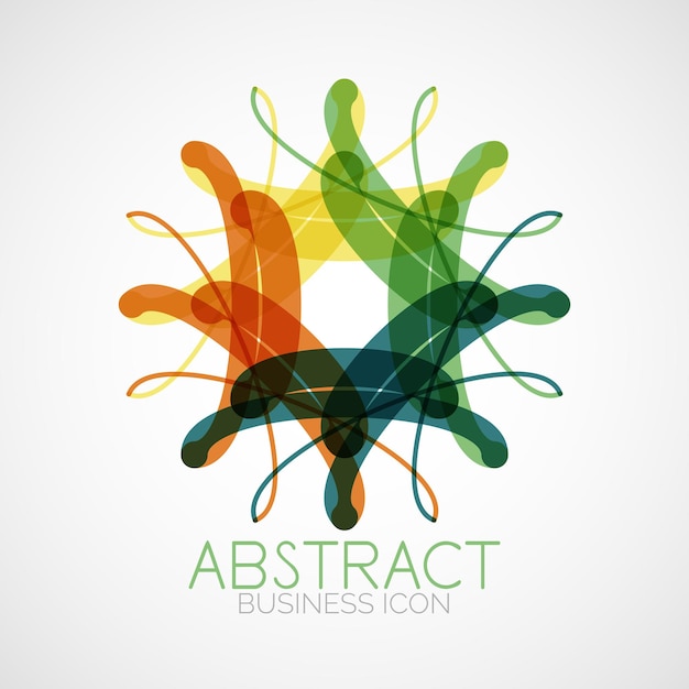 Vector symmetric abstract geometric shape