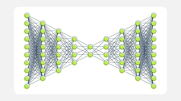 Vector symmetrical autoencoder network diagram for efficient data encoding