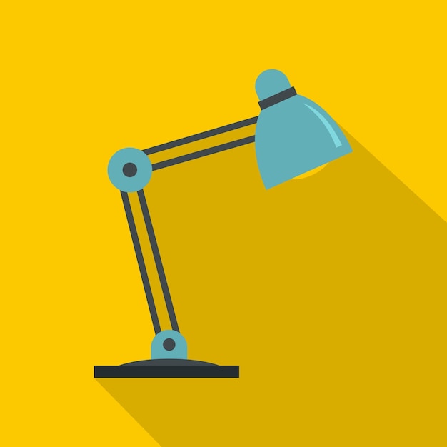 Vector table lamp icon flat illustration of table lamp vector icon for web