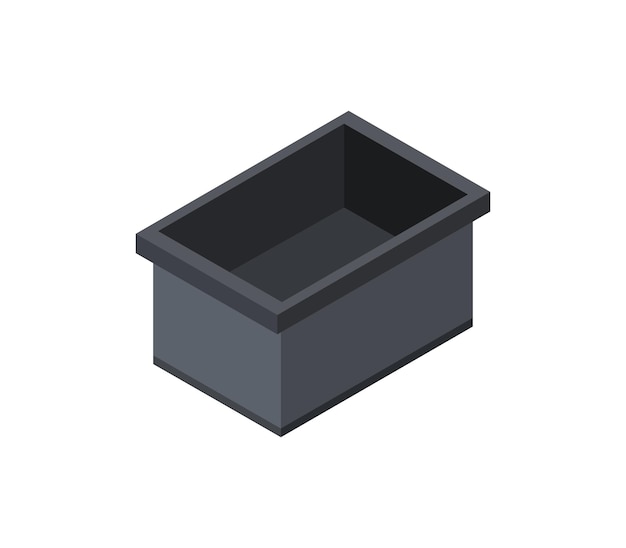 Vector tank for breeding killifish drawn isometric