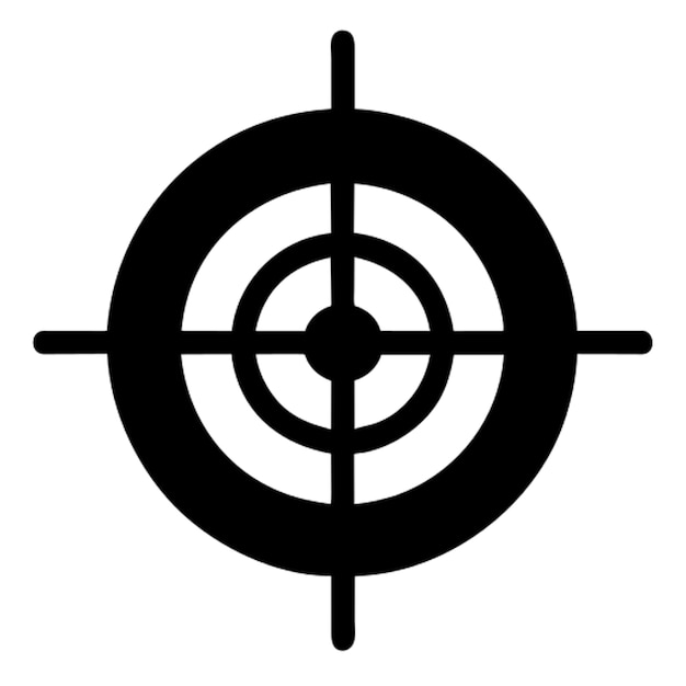 Vector target shooting pictogram