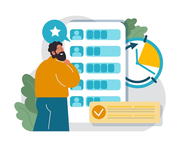Vector tasking setting and following schedule time optimization of office