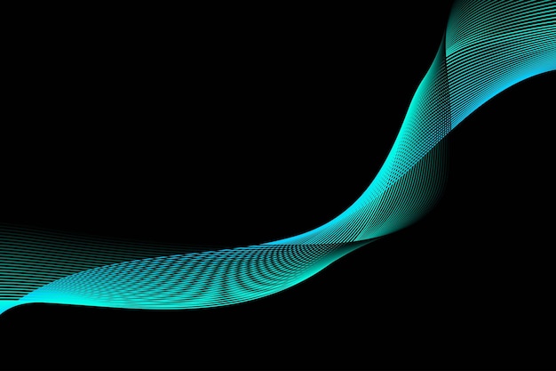 Vector teal lines background 3