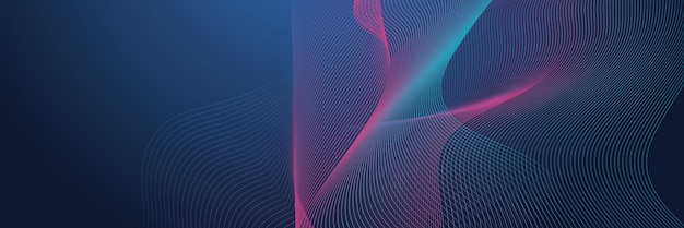 Vector technology abstract lines and dots connection background connection digital data and big data concept digital data visualization vector illustration