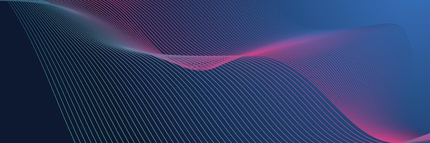 Vector technology abstract lines and dots connection background connection digital data and big data concept digital data visualization vector illustration