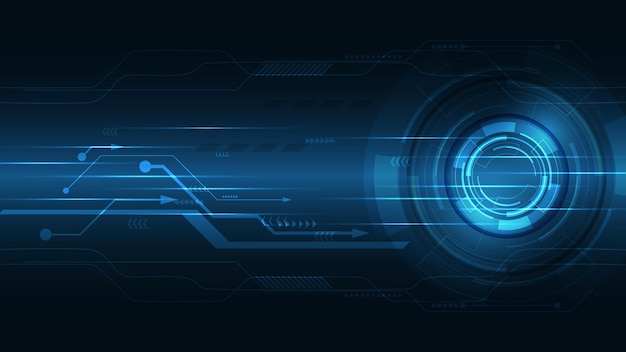Vector technology background hi-tech communication concept innovation abstract background vector illustration