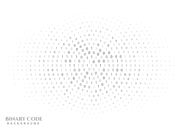 Vector technology binary code digital data transfer background