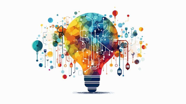 Vector technology and innovation design concept