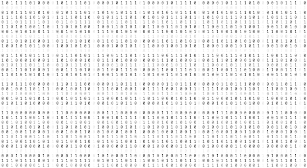 Vector technology matrix background cyber security with falling number on screen vector binary code digital system decoding data hacked concept