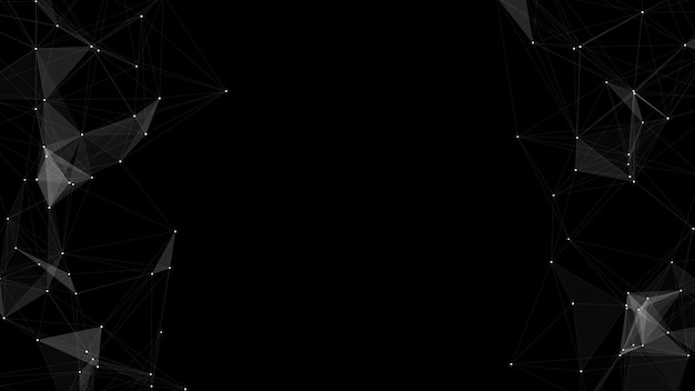 Vector technology network connection artificial intelligence abstract vector business design futuristic grid neural networks motion big data on space virtual cyber security background