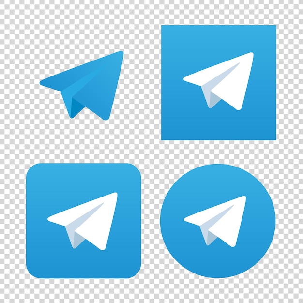 Vector telegram icon set design
