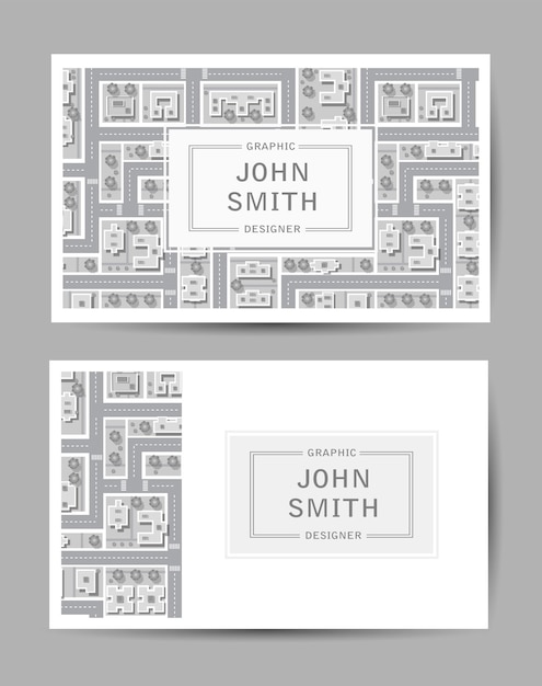 Vector template business cards