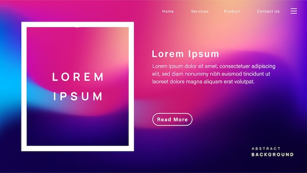 Vector template design for new product display with color gradient blur background. for displaying website