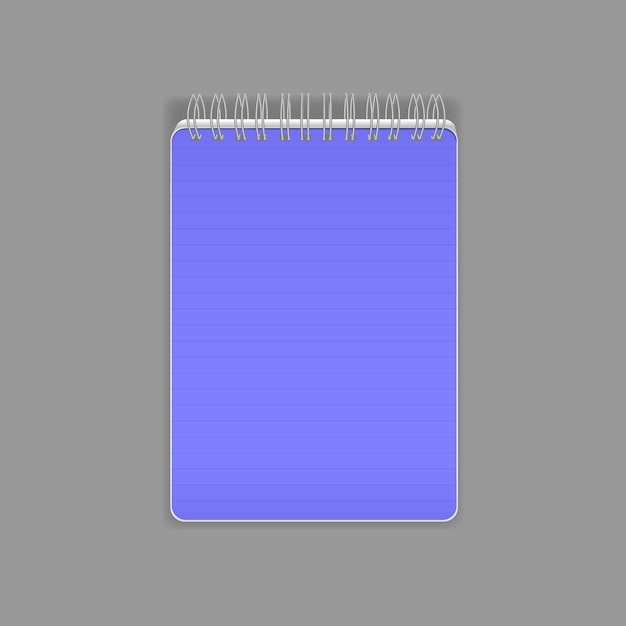 template layout beautiful realistic notebook empty flipchart with a spring