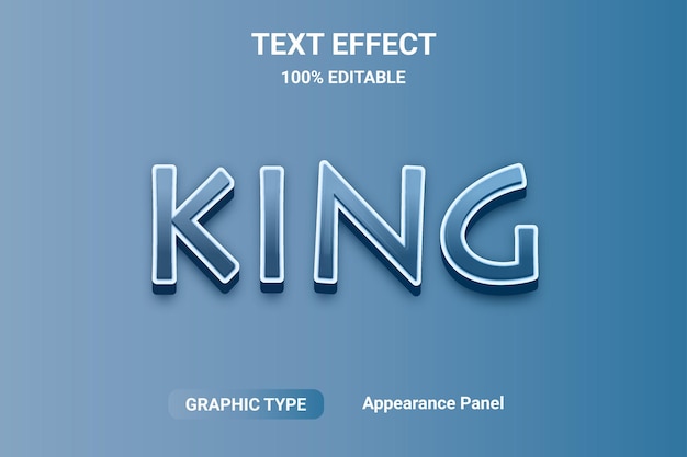 Vector text effect font style fully editable eps file