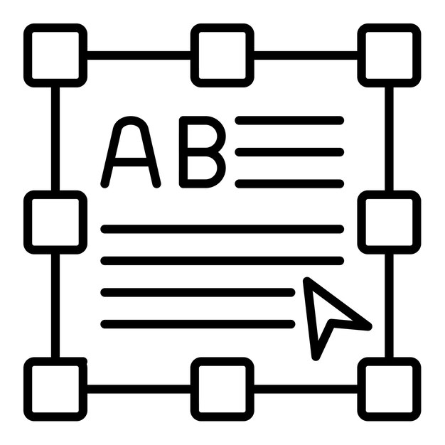 Vector text field icon