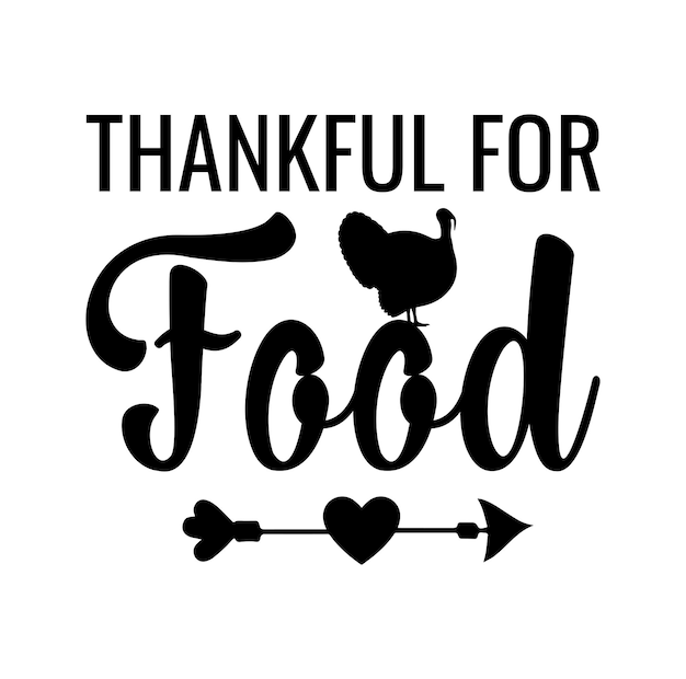 Vector thanksgiving lettering premium vector design