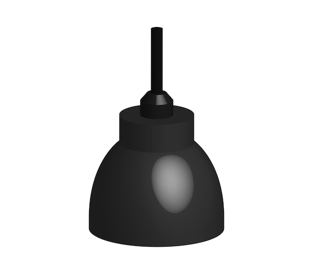 Vector threedimensional roof lamp