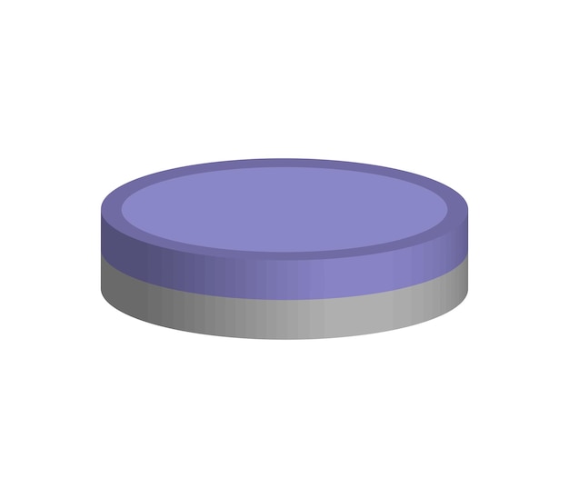 Vector threedimensional round pool