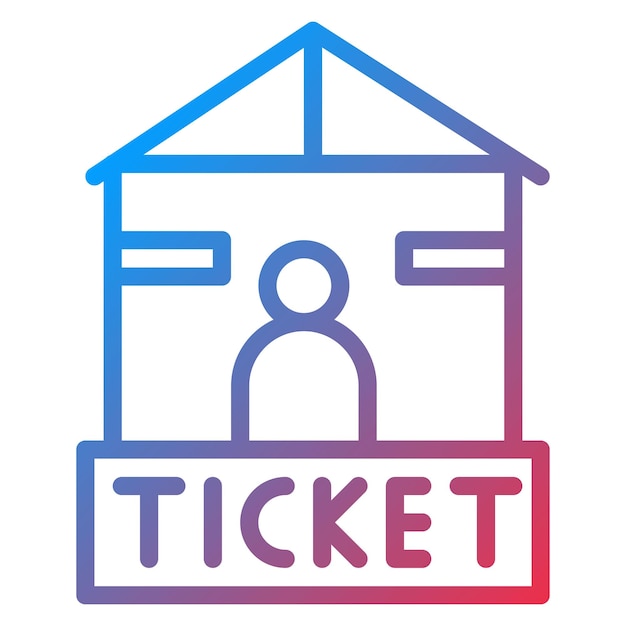 Vector ticket office icon vector image can be used for railway