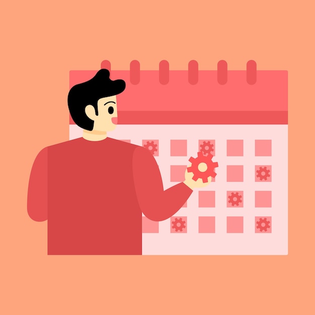 Vector time management self management self control target productivity metaphors